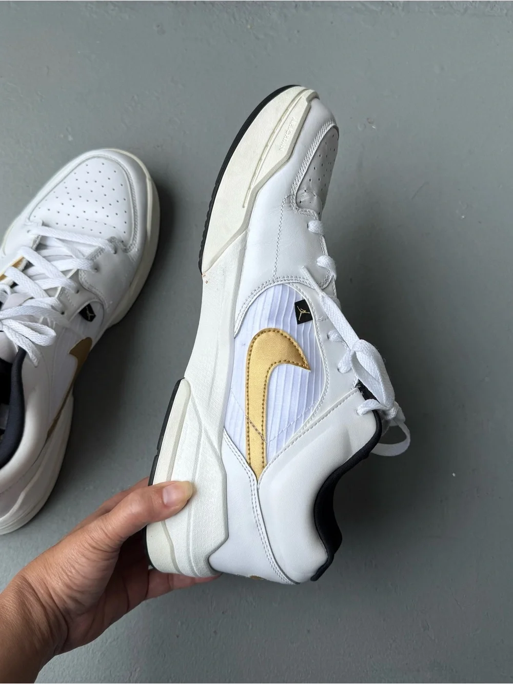 Air Jordan Stadium 90 White Metallic Gold  size 12.5